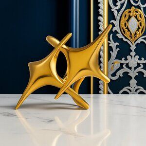 🆕 Celestial Starburst 18K Gold Plated Adjustable Ring | Sculptural | Futuristic